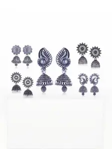 Sangria Silver-Plated Alloy Earrings