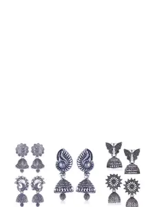 Sangria Silver-Plated Alloy Earrings