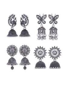 Sangria Silver-Plated Alloy Earrings