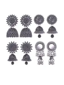 Sangria Silver-Plated Alloy Earrings