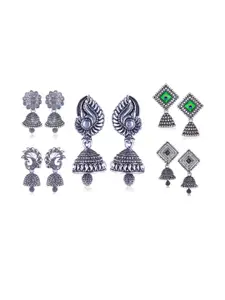 Sangria Silver-Plated Alloy Earrings