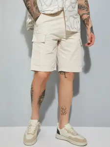 max Men Mid-Rise Pure Cotton Cargo Shorts