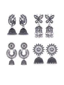 Sangria Silver-Plated Alloy Earrings