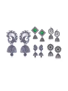 Sangria Silver-Plated Alloy Earrings