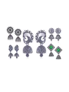 Sangria Silver-Plated Alloy Earrings