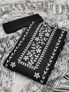 JULEE Embroidered Pure Cotton Unstitched Dress Material