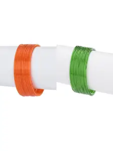 1ST TIME Set of 24 Plain Glass Bangle