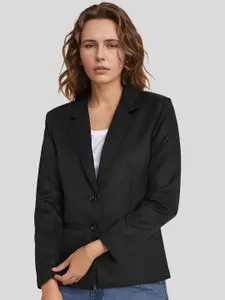 Rocksy Notched Lapel Long Sleeve Single Breasted Blazer