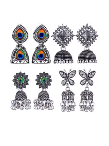 Sangria Silver-Plated Alloy Earrings