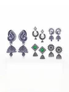 Sangria Silver-Plated Alloy Earrings