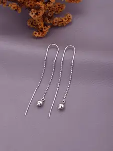 VANBELLE 925 Sterling Silver Rhodium Plated Threader Drop Earring