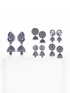 Sangria Silver-Plated Alloy Earrings