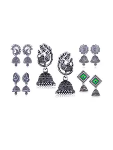 Sangria Silver-Plated Alloy Earrings