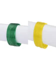 1ST TIME Set of 24 Plain Glass Bangle