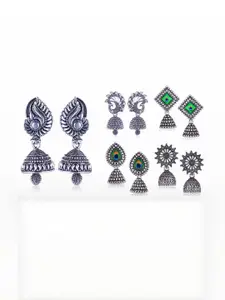 Sangria Silver-Plated Alloy Earrings