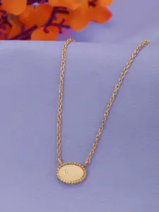 VANBELLE 925 Sterling Silver 18kt Gold Plated CZ Necklace