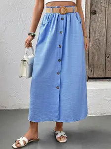 StyleCast A-Line Midi Skirt