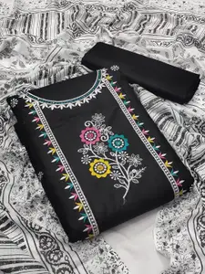APNISHA Embroidered Pure Cotton Unstitched Dress Material