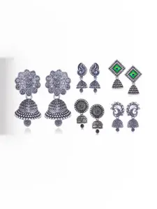 Sangria Silver-Plated Alloy Earrings