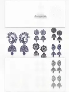 Sangria Silver-Plated Alloy Earrings
