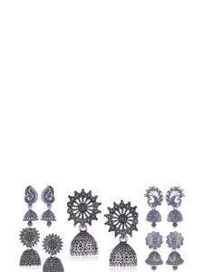 Sangria Silver-Plated Alloy Earrings