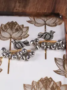 SALTY Birds Shaped Ghungroo Melody Drop Earrings