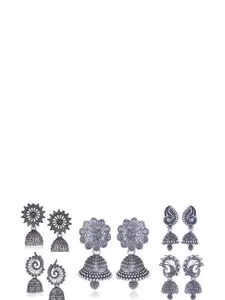 Sangria Silver-Plated Alloy Earrings