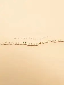 SALTY Set of 18 Artificial Stones Studded Geometric Studs