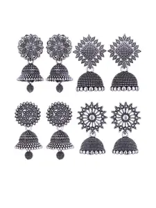 Sangria Silver-Plated Alloy Earrings