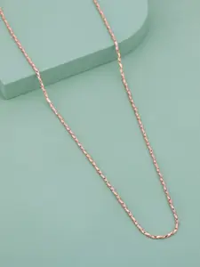 Kushal's Fashion Jewellery Copper Rose Gold-Plated Necklace