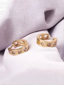 SALTY Stone Studded Circular Alba Minimal Studs