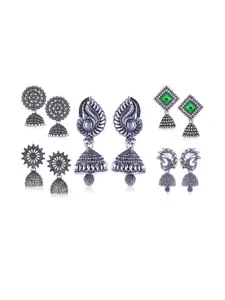 Sangria Silver-Plated Alloy Earrings