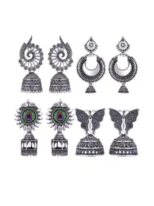 Sangria Silver-Plated Alloy Earrings