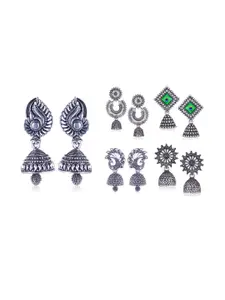 Sangria Silver-Plated Alloy Earrings