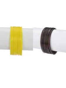 1ST TIME Yellow Alloy Bangle