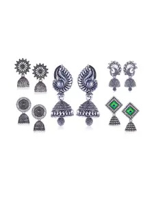 Sangria Silver-Plated Alloy Earrings