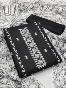 APNISHA Embroidered Pure Cotton Unstitched Dress Material