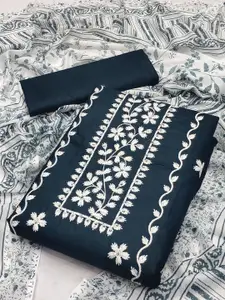 JULEE Embroidered Pure Cotton Unstitched Dress Material