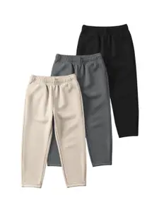HELLCAT Boys Pack Of 3 Mid-Rise Track Pants