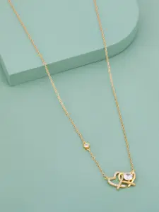 Kushal's Fashion Jewellery Copper Gold-Plated Necklace