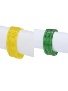 1ST TIME Set Of 24 Plain Glass Bangles