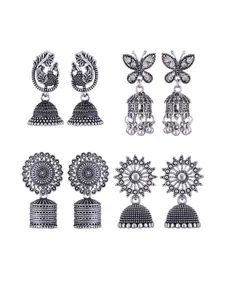 Sangria Silver-Plated Alloy Earrings