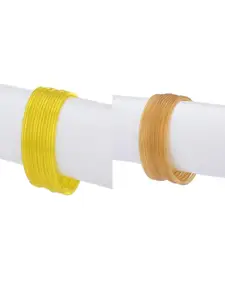 1ST TIME Yellow Alloy Bangle