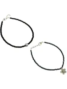 HIGH TRENDZ Silver-Plated Anklet