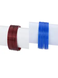 1ST TIME Women Pack of 2 Lightweight Glass Bangle Set