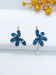 AVANT-GARDE PARIS Gold-Plated Pearls Beaded Floral Drop Earrings