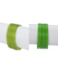1ST TIME Women Pack of 2 Lightweight Glass Bangle Set