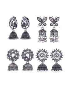 Sangria Silver-Plated Alloy Earrings