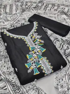 LADY SHOPI Embroidered Pure Cotton Unstitched Dress Material