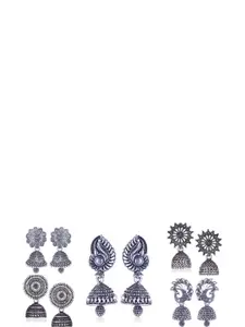 Sangria Silver-Plated Alloy Earrings